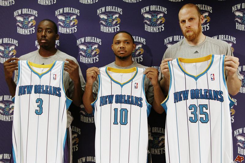 Al-Farouq Aminu, Eric Gordon, Chris Kaman