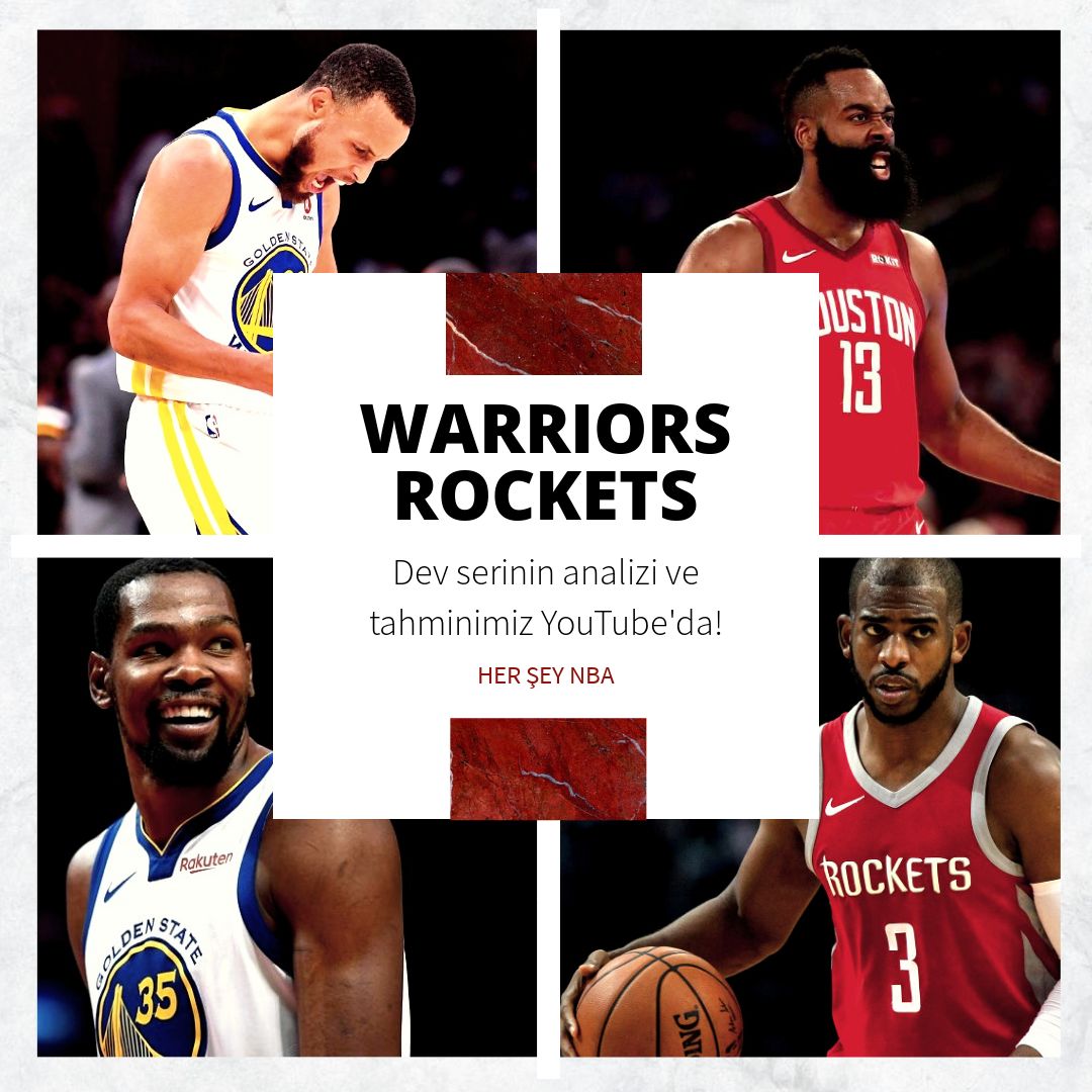 YouTube Analizi: Warriors vs Rockets | Her Şey NBA1080 x 1080